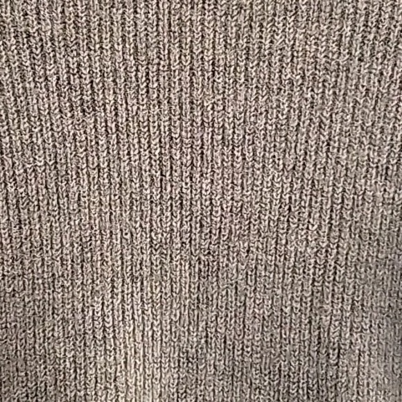 Commense Flare Sleeve Button Cardigan Tan Rib Knit V Neck Casual Classic - Picture 5 of 11